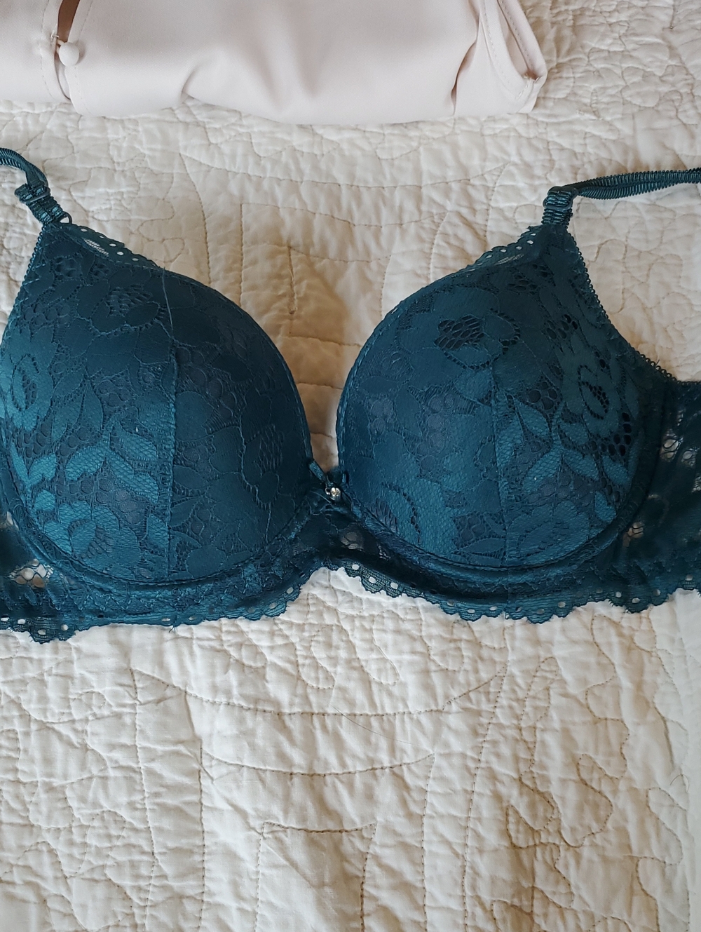 Lace Bra in Teal